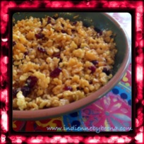Sweet Cranberry and Coconut Boondi